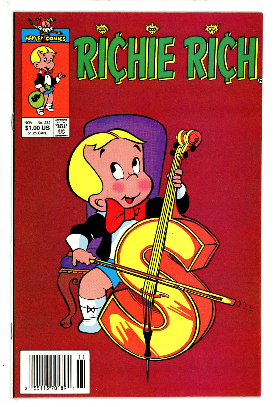 Richie Rich Vol 1 252 Newsstand VF- (1990)