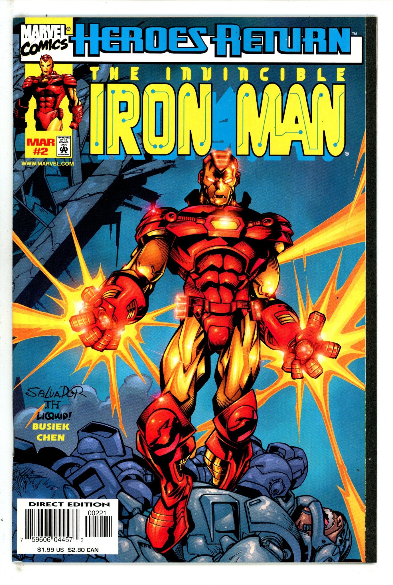 Iron Man Vol 3 2 Larroca Variant (1998)