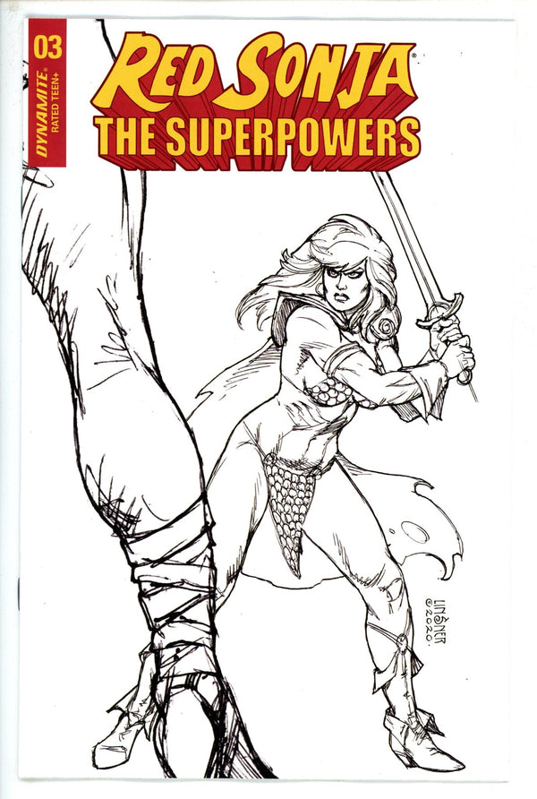 Red Sonja the Superpowers 3 Linsner Variant