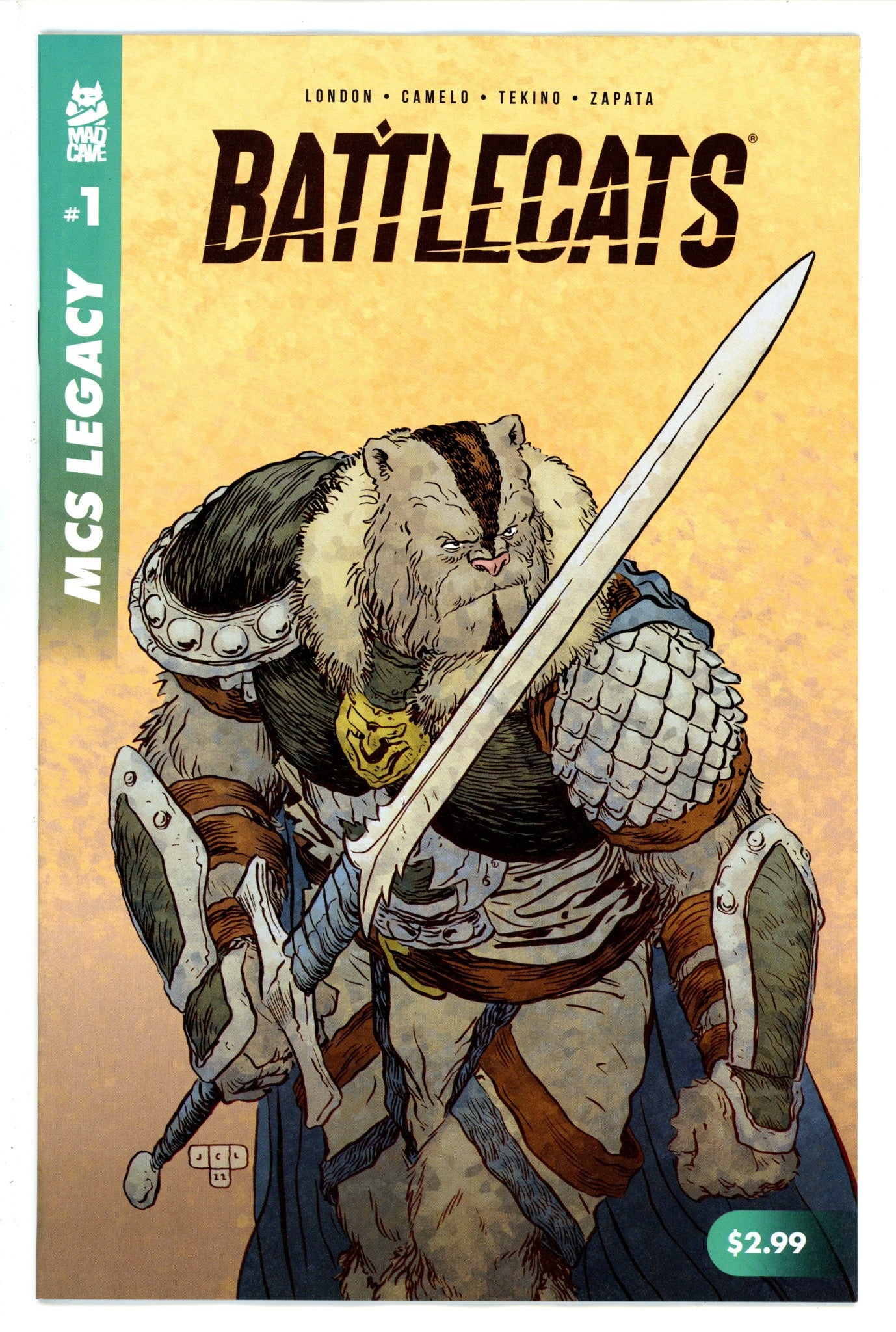 Mad Cave Studios Legacy Battlecats 1 Lonergan Variant (2022)