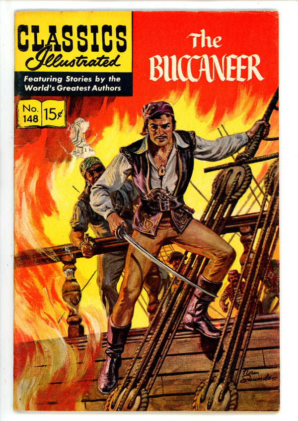 Classics Illustrated The Buccaneer 148 HRN 568 Manufacutured with no Staples VG-