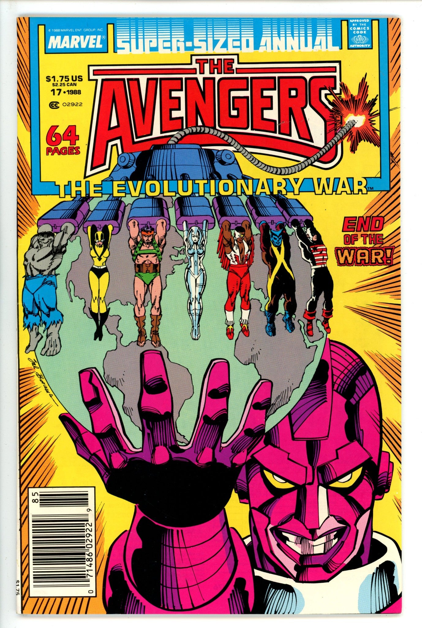 The Avengers Annual Vol 1 17 Newsstand (1988)