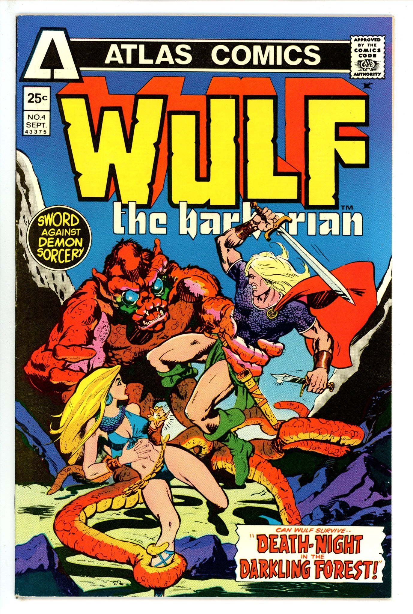 Wulf the Barbarian 4 VF+ (1975)