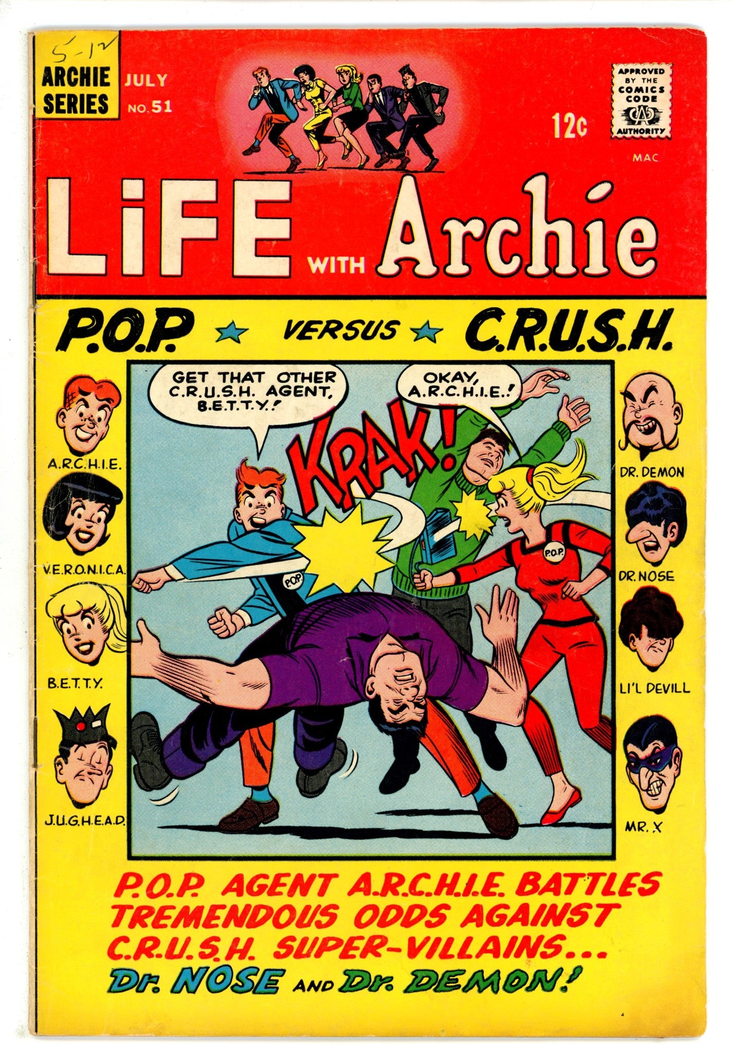Life with Archie Vol 1 51 VG+ (1966)