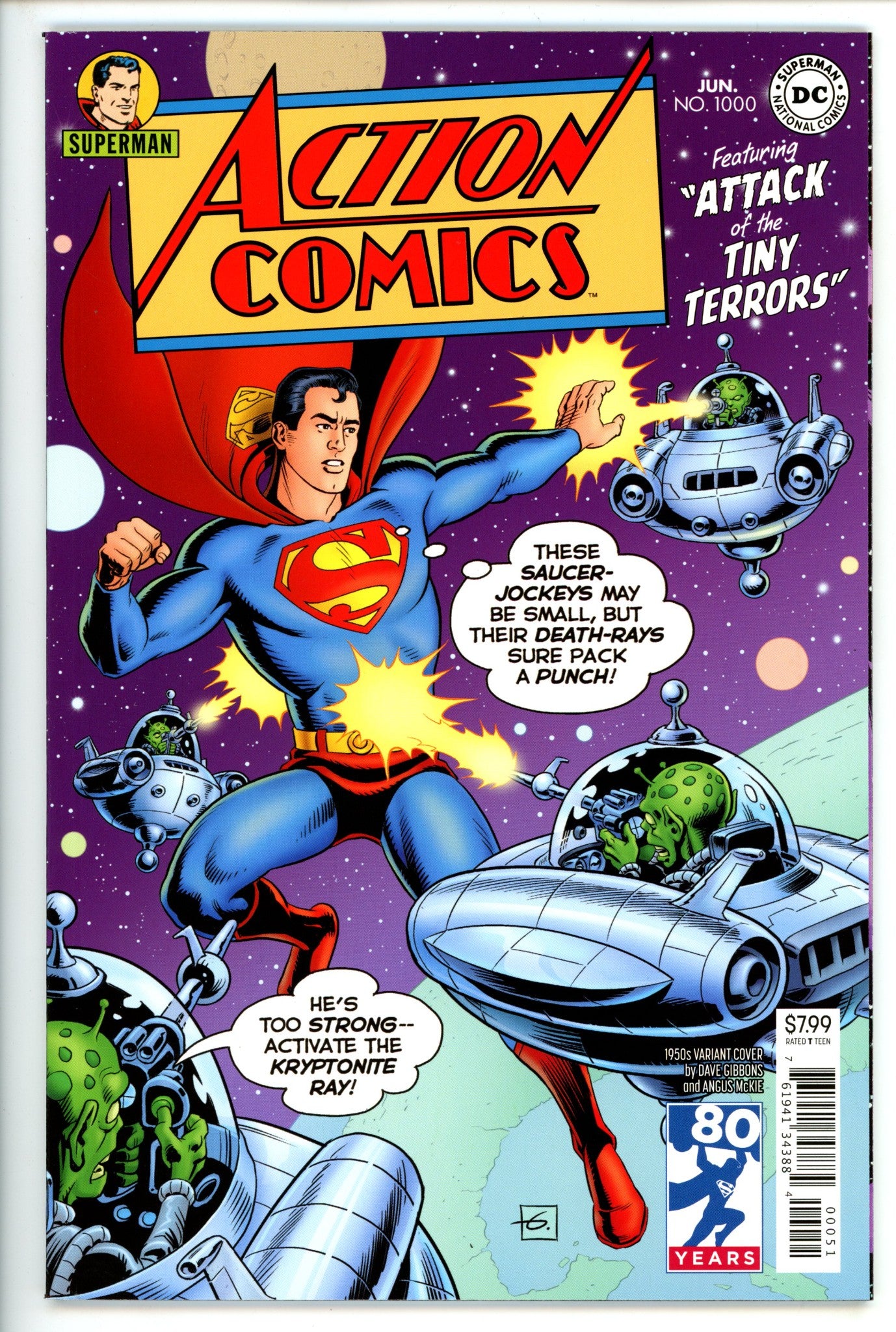 Action Comics Vol 3 1000 Gibbons Variant