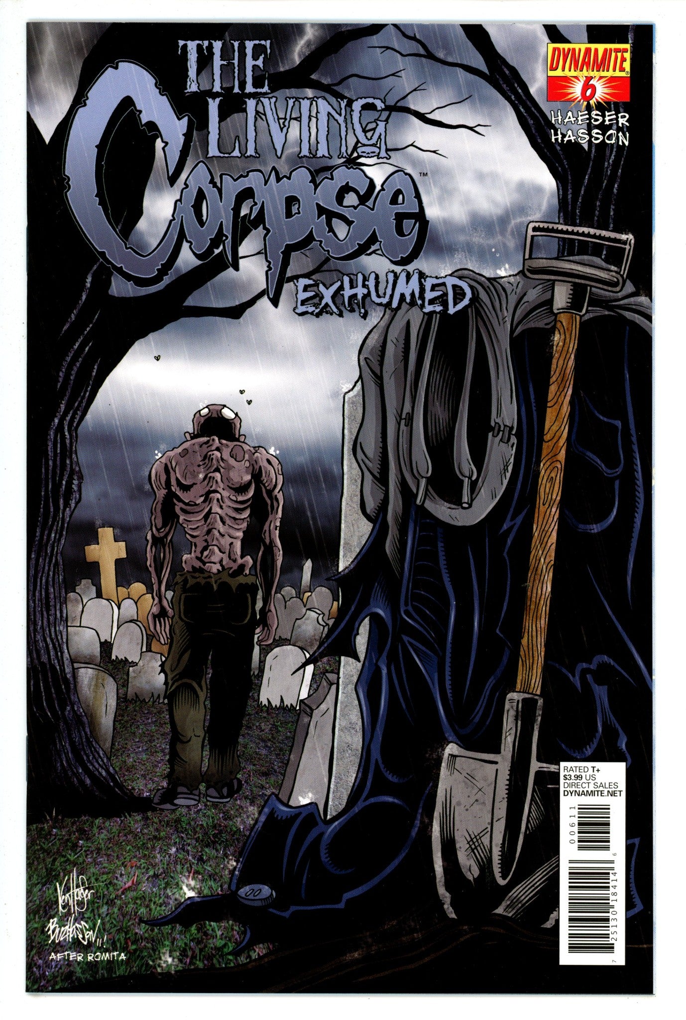 The Living Corpse: Exhumed 6 Haesar Homage Variant NM- (2012)
