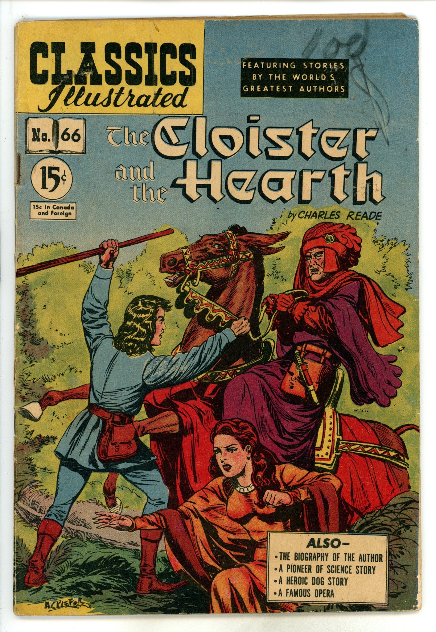 Classics Illustrated 66 HRN 67 Canadian VG