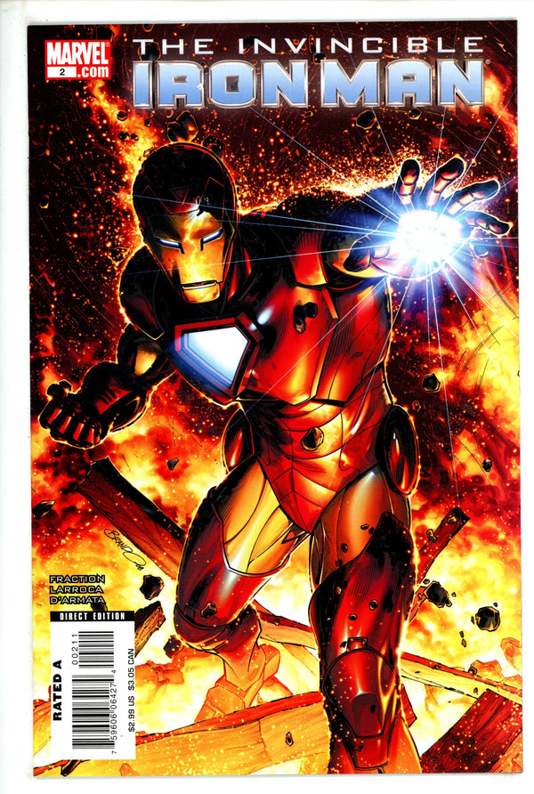 Invincible Iron Man Vol 1 2 Peterson Variant (2008)