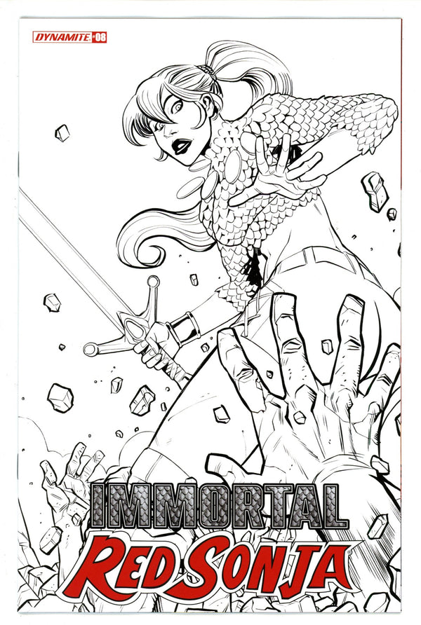 Immortal Red Sonja 8 Moss Variant