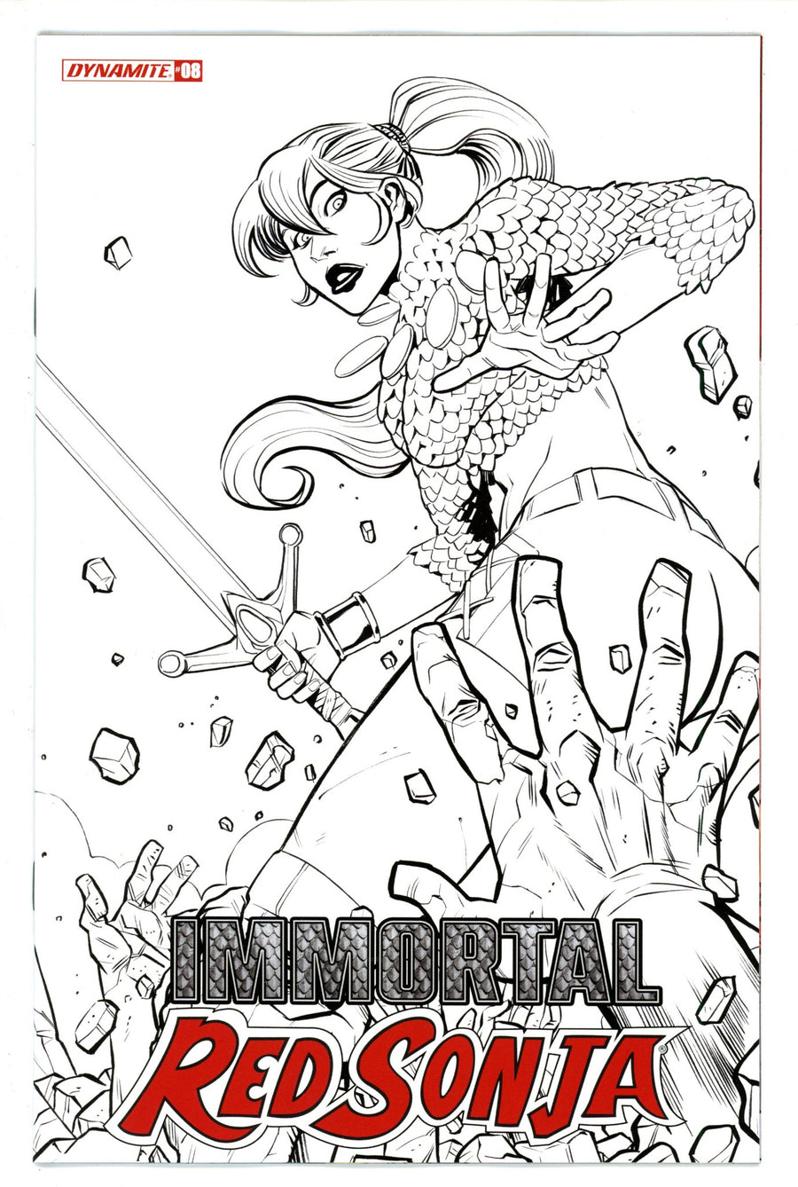 Immortal Red Sonja 8 Moss Variant