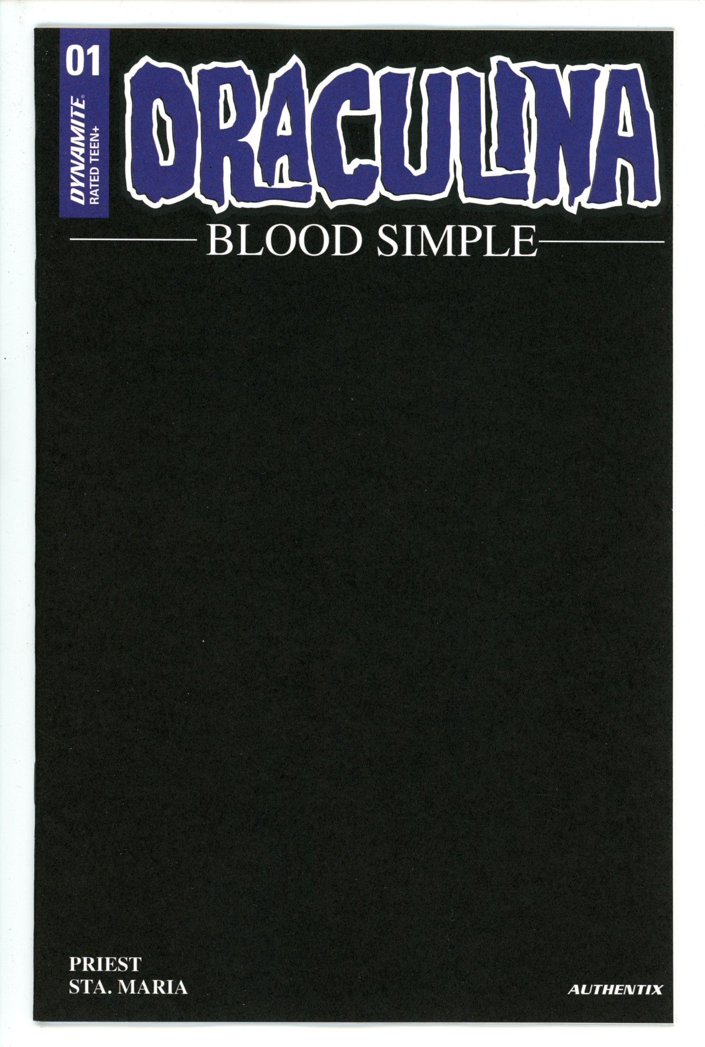 Draculina Blood Simple 1 Blank Black Variant (2023)