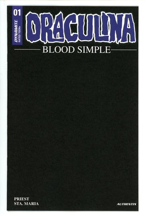 Draculina Blood Simple 1 Blank Black Variant (2023)