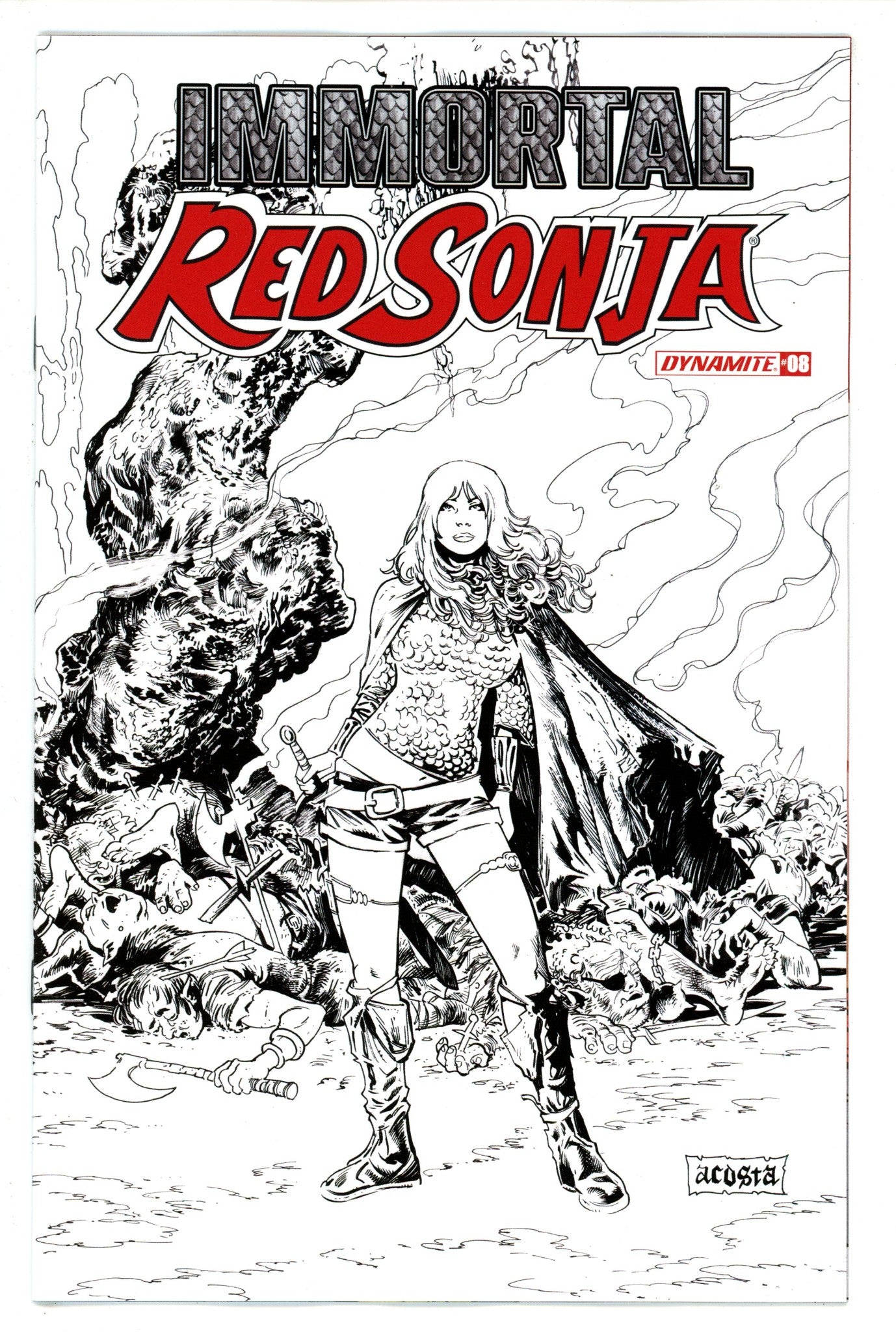 Immortal Red Sonja 8 Acosta Variant