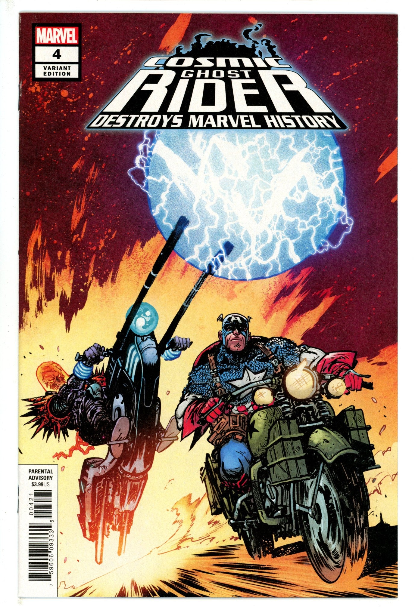 Cosmic Ghost Rider Destroys Marvel History 4 Johnson Variant (2019)
