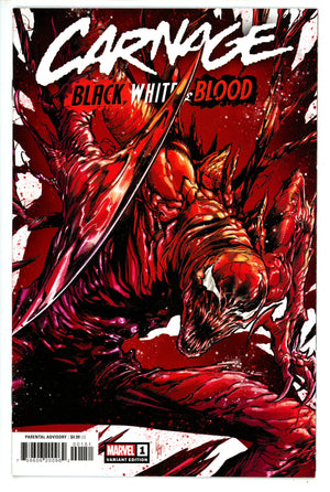 Carnage Black, White, and Blood 1 Checchetto Variant NM