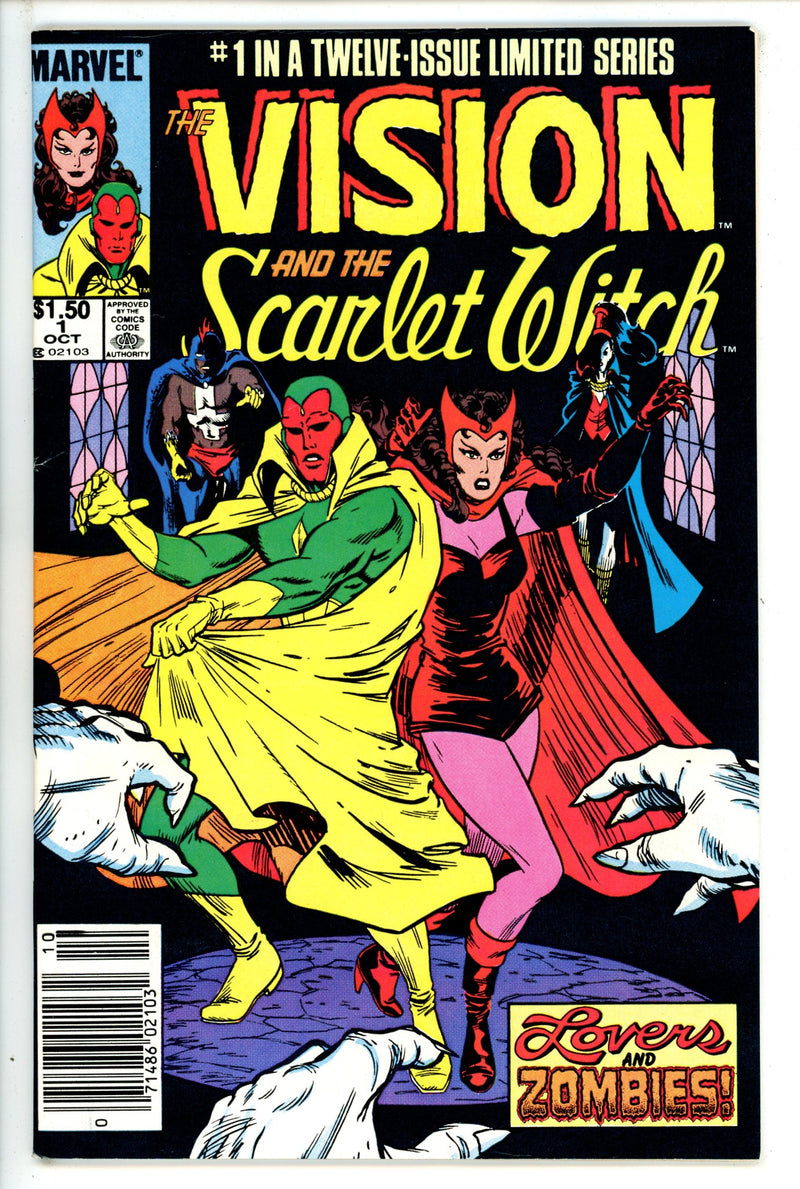The Vision and the Scarlet Witch Vol 2 1 Canadian Price Variant FN (1985)