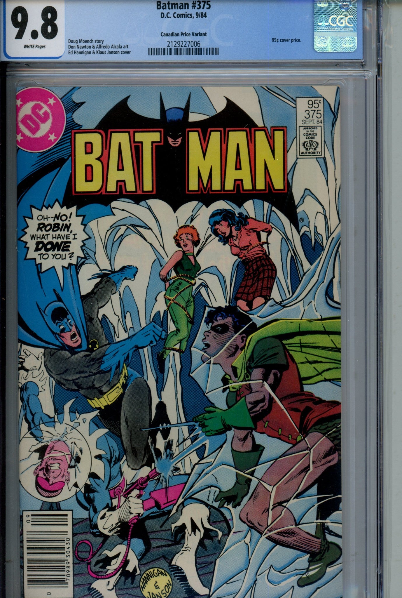 Batman Vol 1 375 Canadian Price Variant CGC 9.8 (1984)
