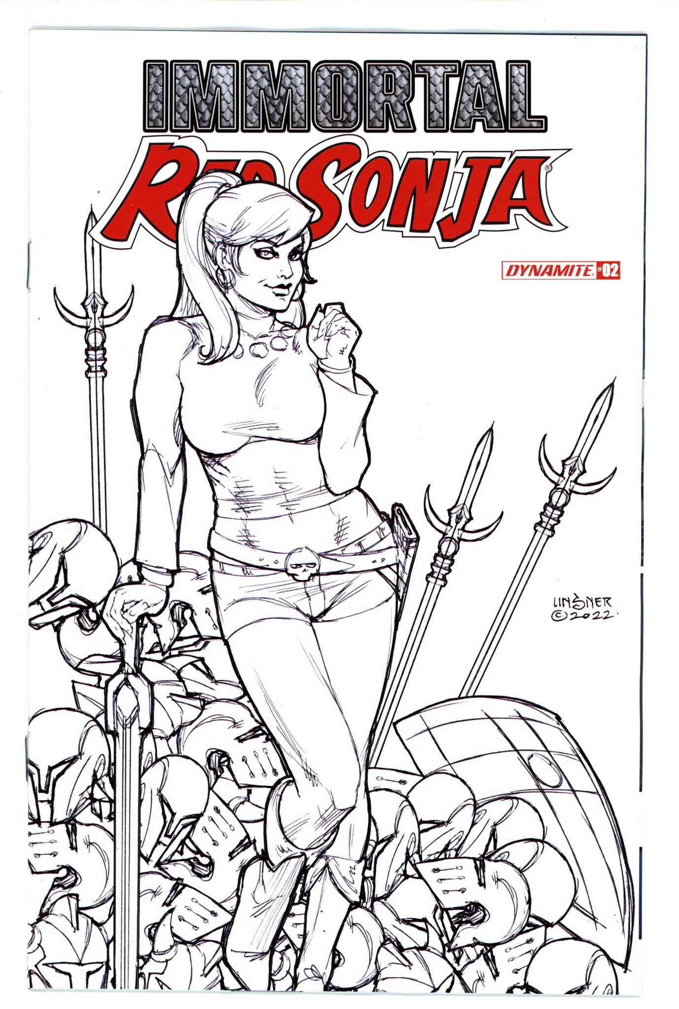 Immortal Red Sonja 2 Linsner Variant (2022)
