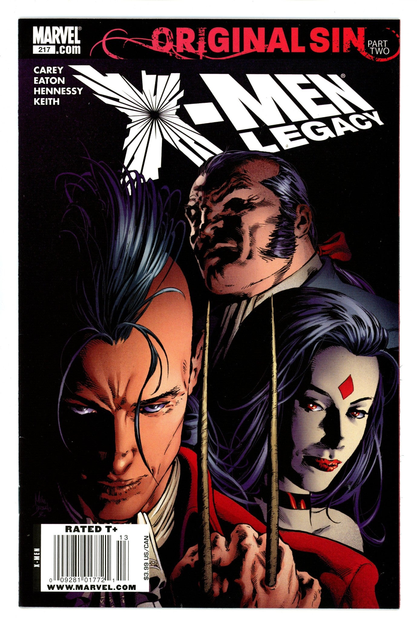 X-Men: Legacy Vol 1 217 Newsstand VF-