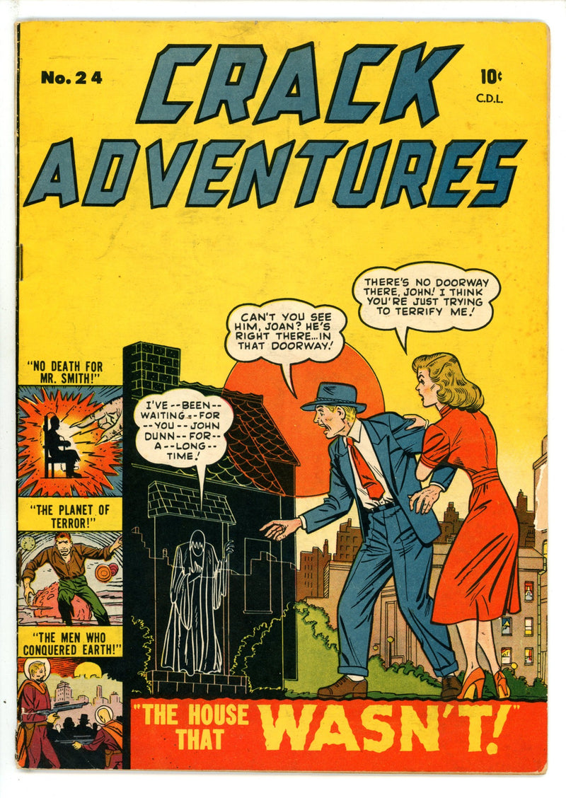 Crack Adventures 24 Canadian Price Variant VG- (1952)