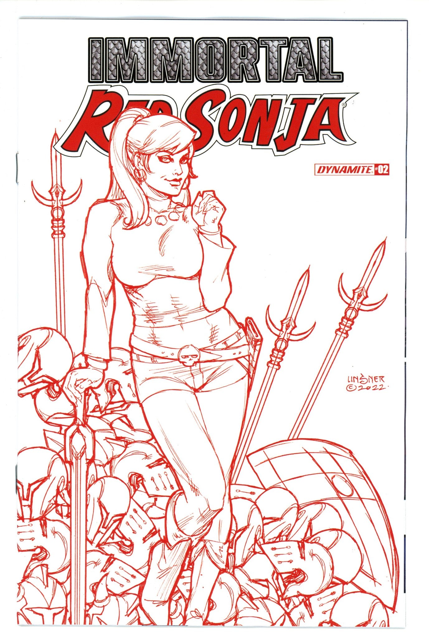 Immortal Red Sonja 2 Linsner Variant (2022)