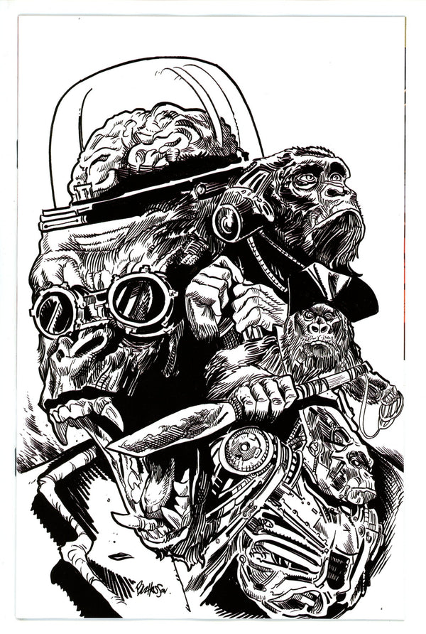 Legion Of Exceptional Gorilla Men 1 B&W Virgin Variant (2023)