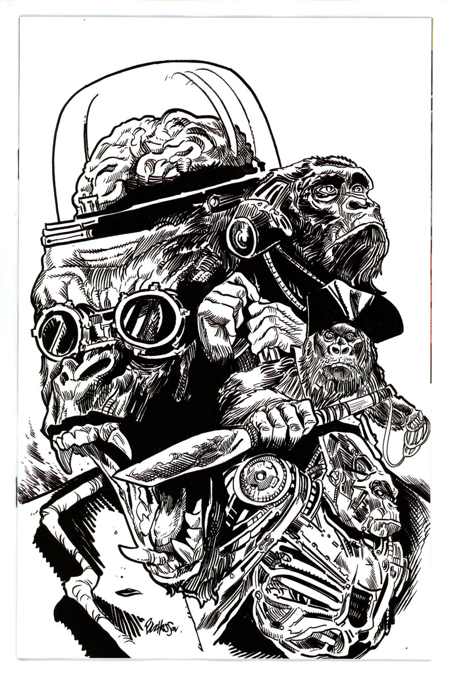 Legion Of Exceptional Gorilla Men 1 B&W Virgin Variant (2023)