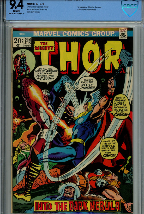 Thor Vol 1 214 CBCS 9.4 (1973)