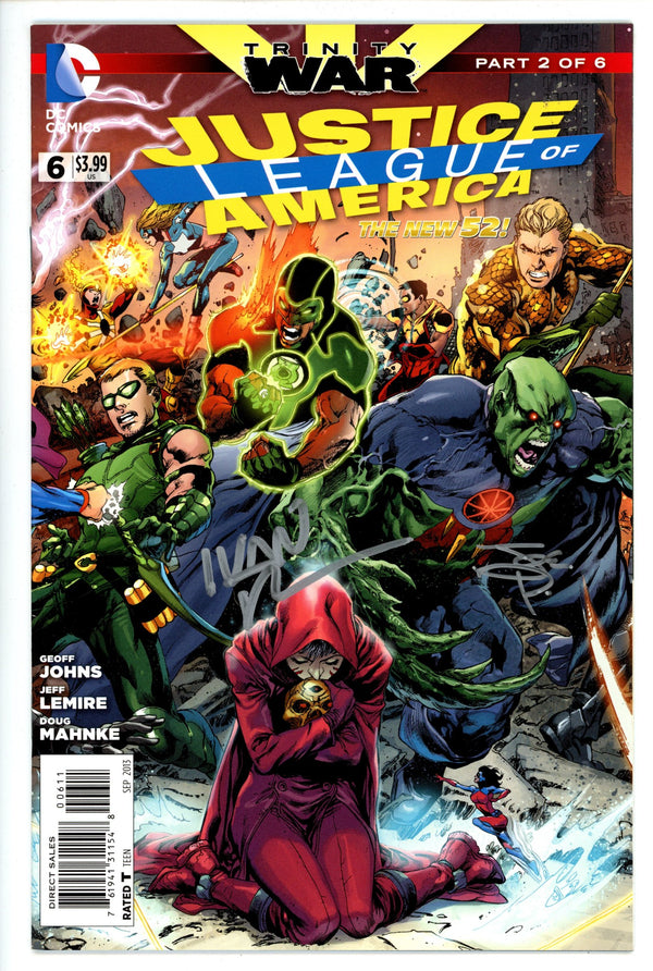 Justice League of America Vol 3 6 Signed Reis / Prado