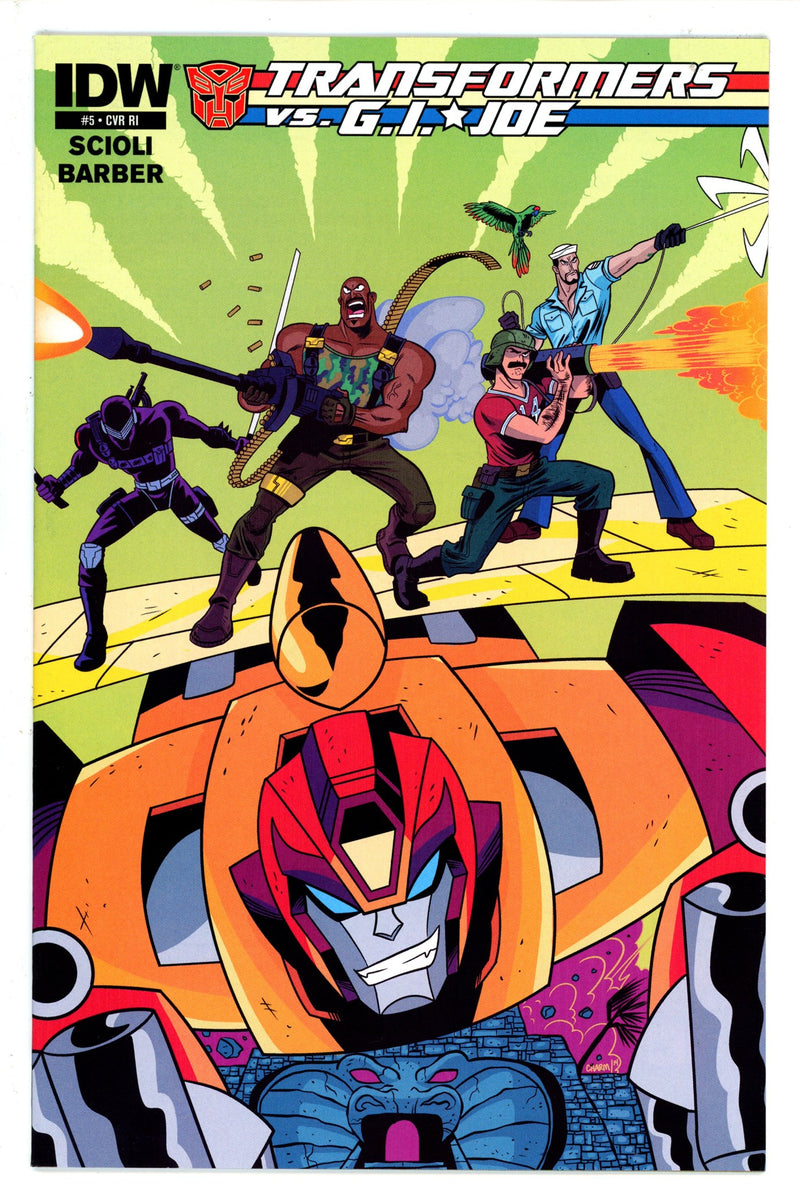 The Transformers vs. G.I. Joe 5 Variant NM-