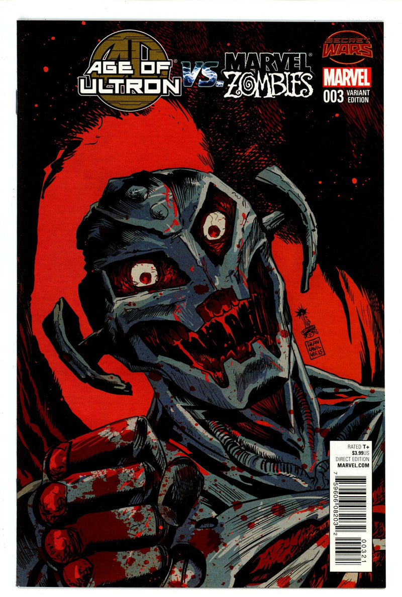 Age of Ultron vs. Marvel Zombies 3 Francavilla Variant NM-