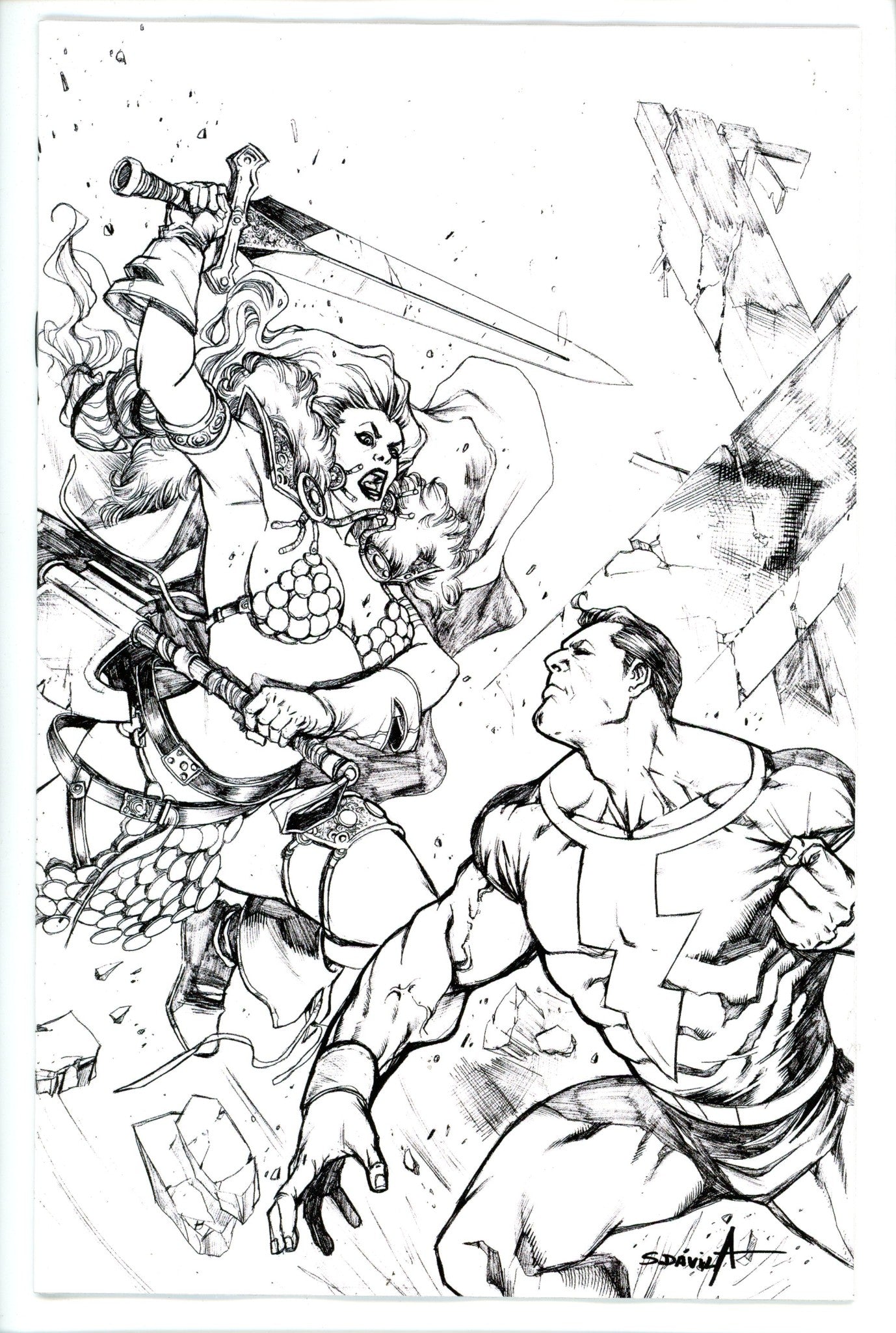 Red Sonja the Superpowers 2 Davila Variant-Dynamite-CaptCan Comics Inc