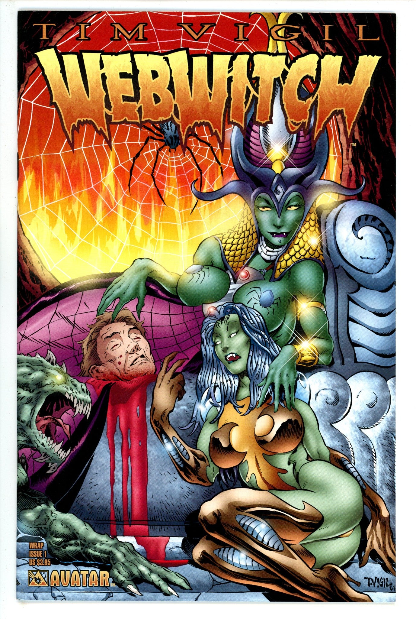Webwitch Vol 2 1 Vigil Wraparound Variant VF+ (2002)