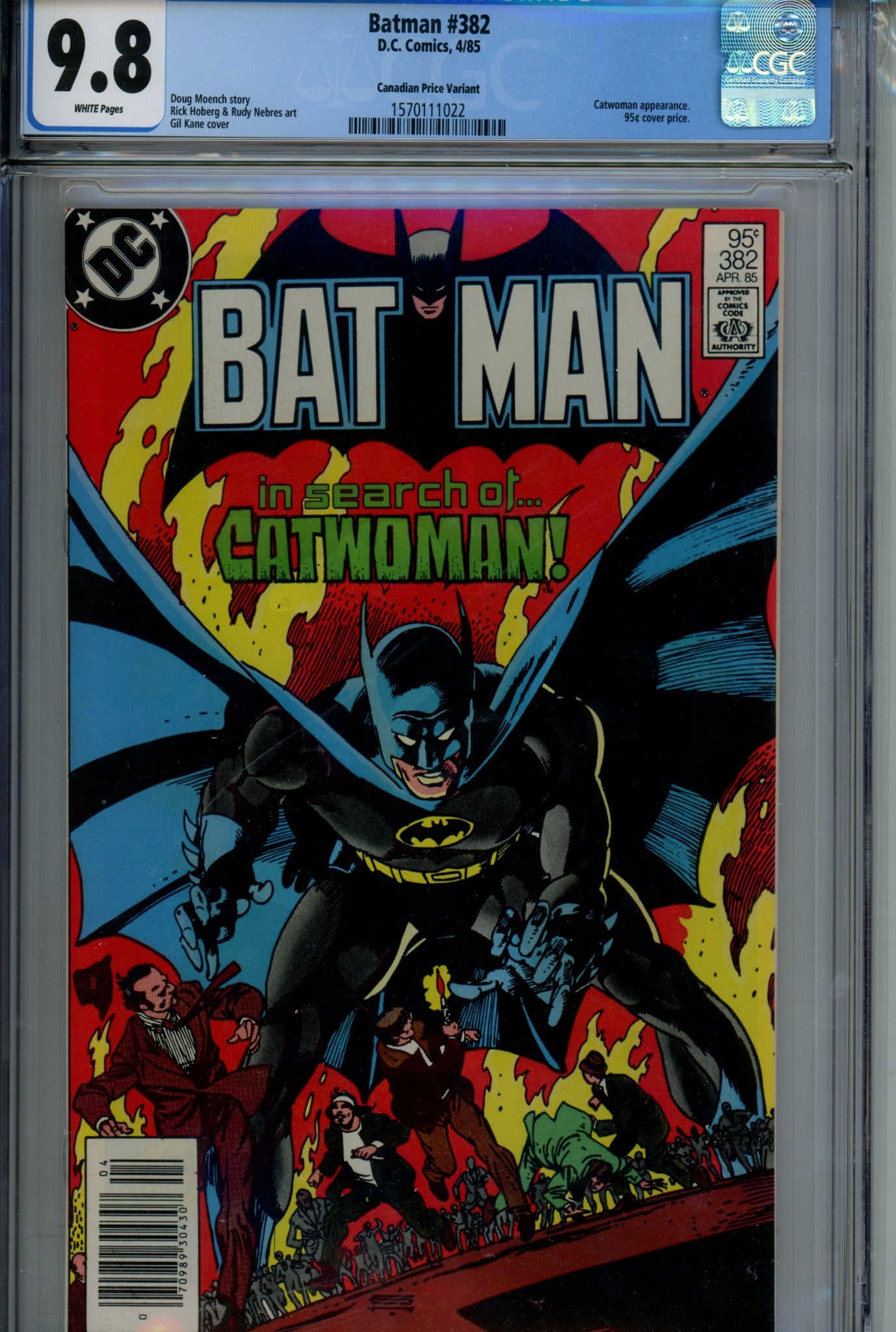Batman Vol 1 382 Canadian Price Variant CGC 9.8 (1984)