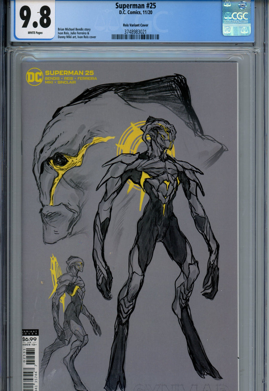 Superman Vol 5 25 Reis Design Incentive Variant CGC 9.8 (2020)