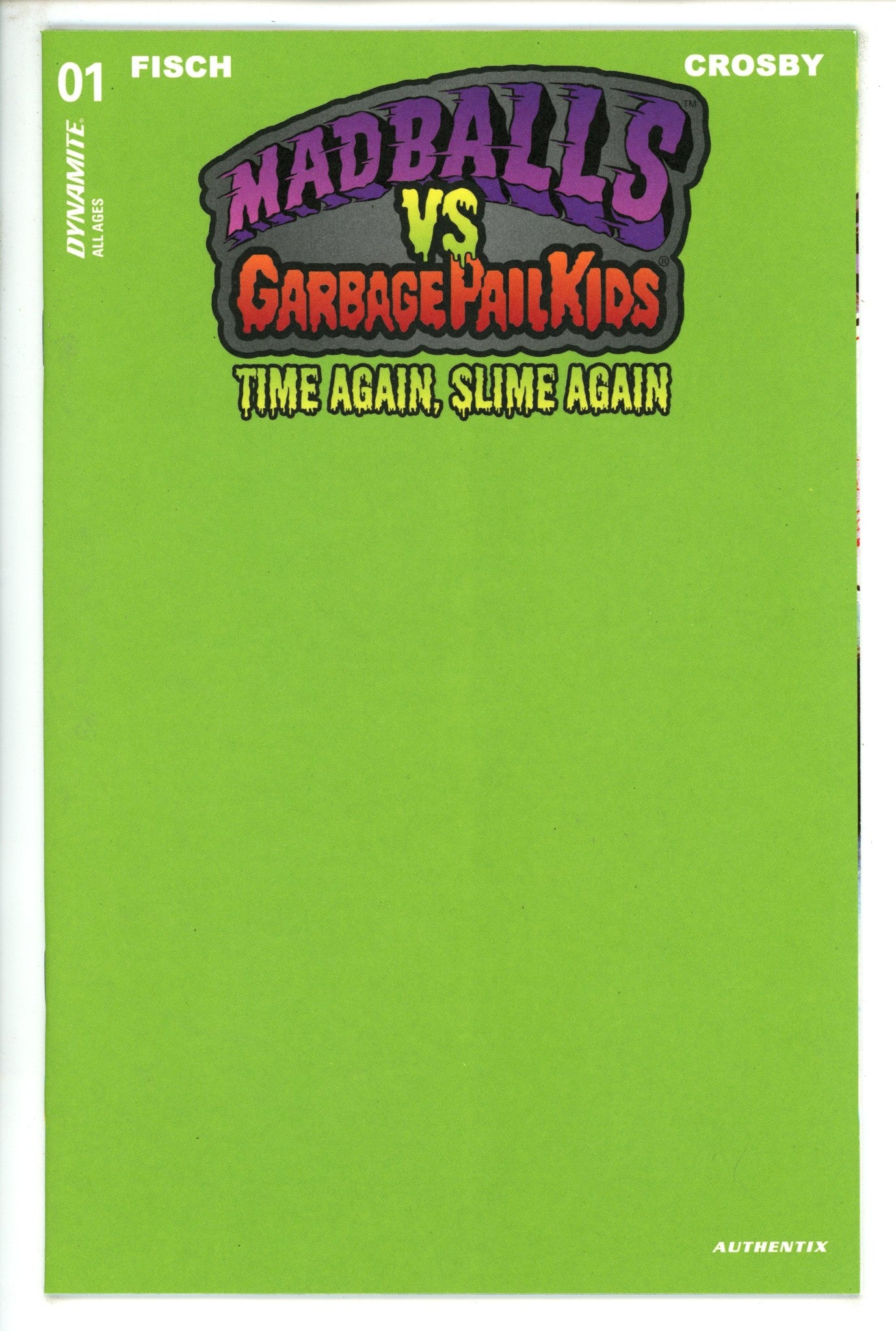Madballs Vs Garbage Pail Kids Slime Again 1 Blank Puke Variant (2023)
