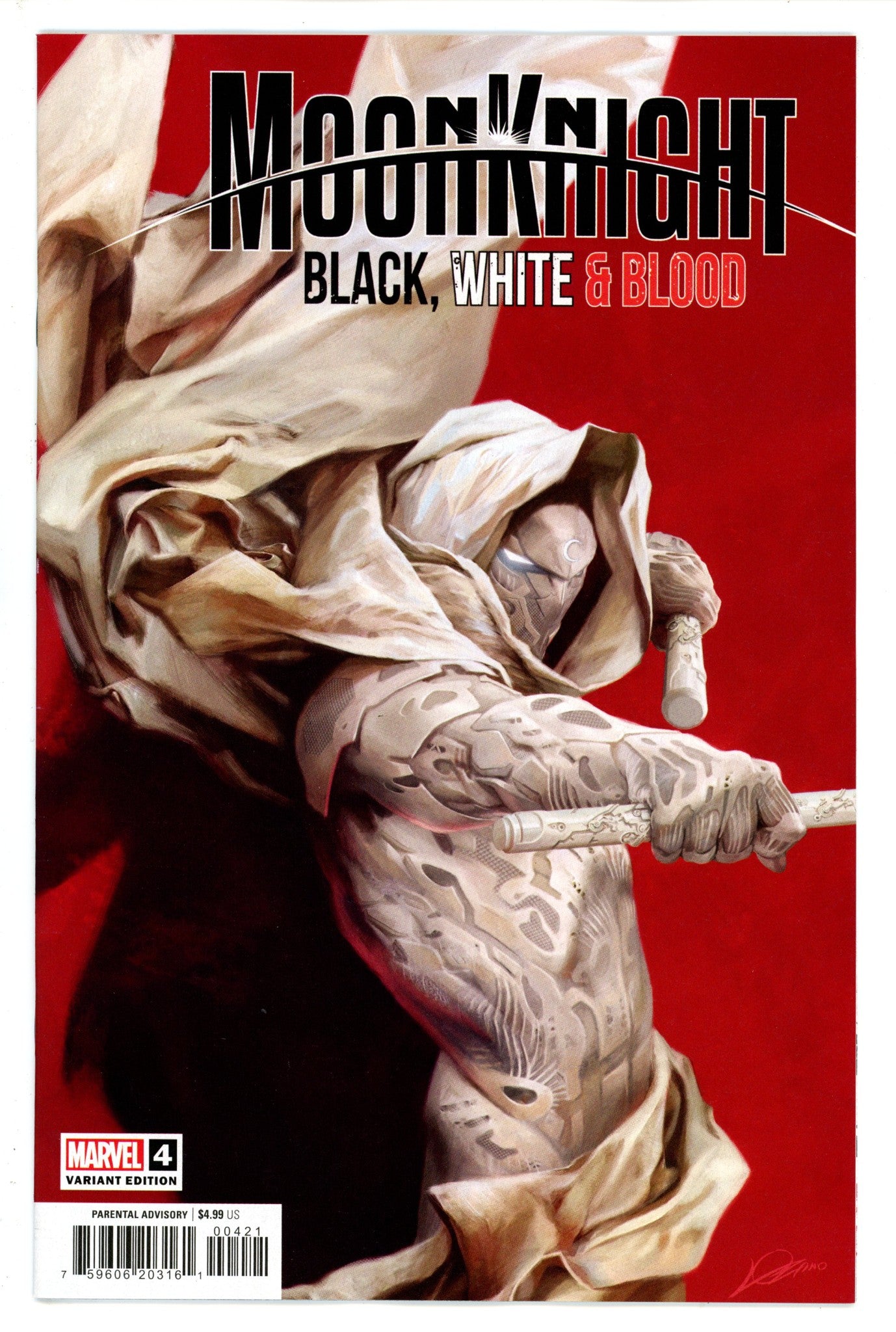 Moon Knight Black White Blood 4 Lozano Variant (2022)