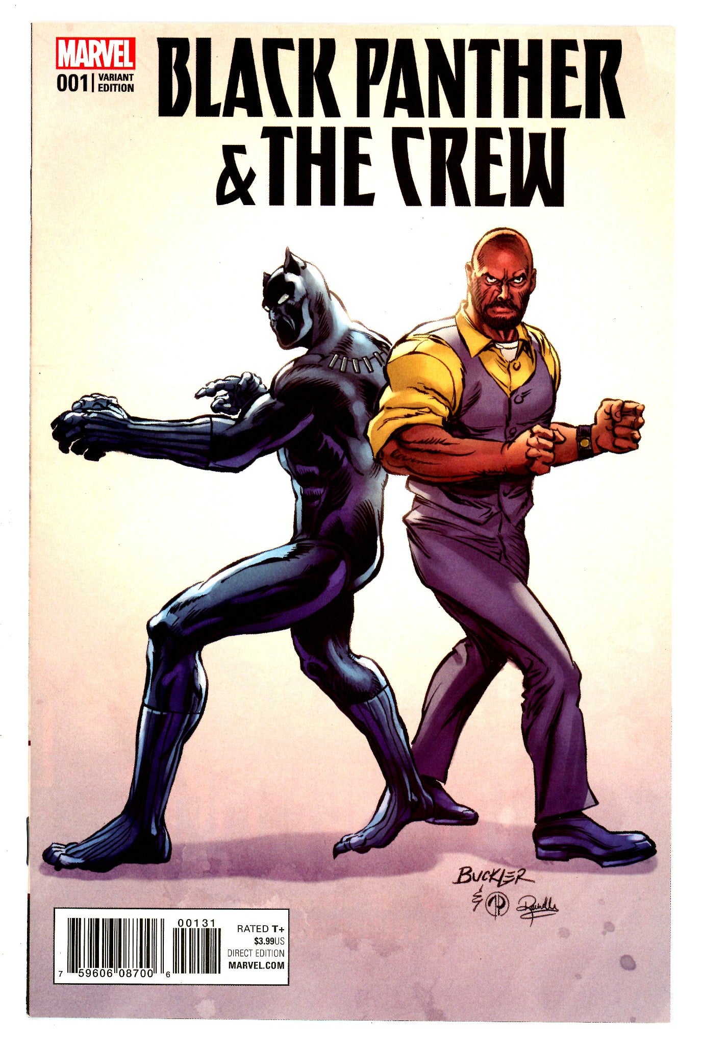 Black Panther and the Crew 1 Buckler Variant VF/NM
