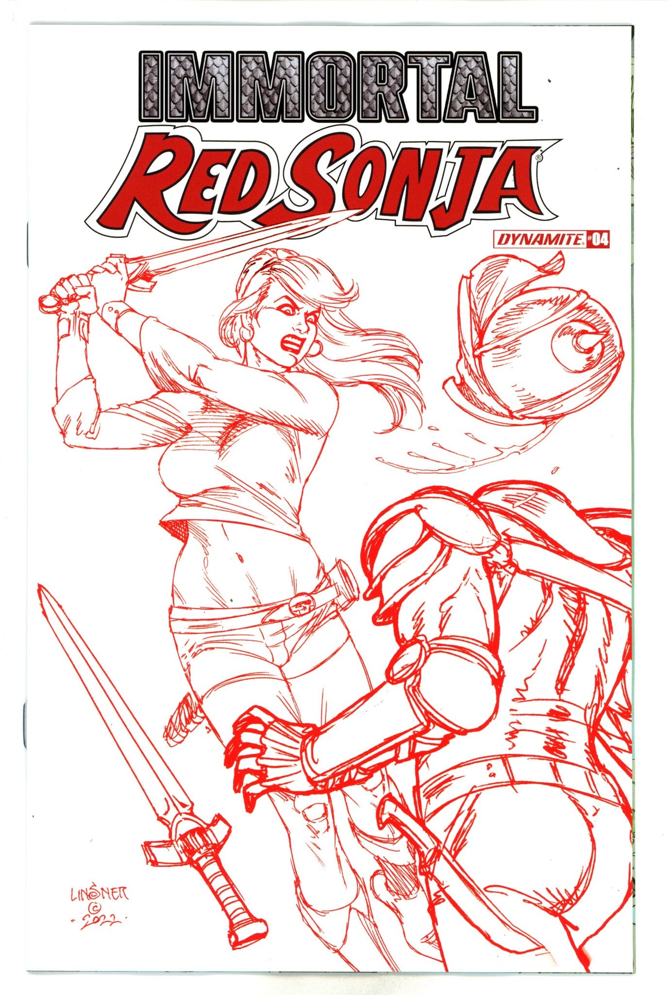 Immortal Red Sonja 4 Linsner Variant