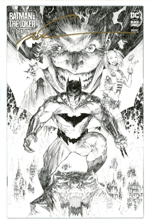 Batman & The Joker The Deadly Duo 1 Signed Silvestri Variant NM+