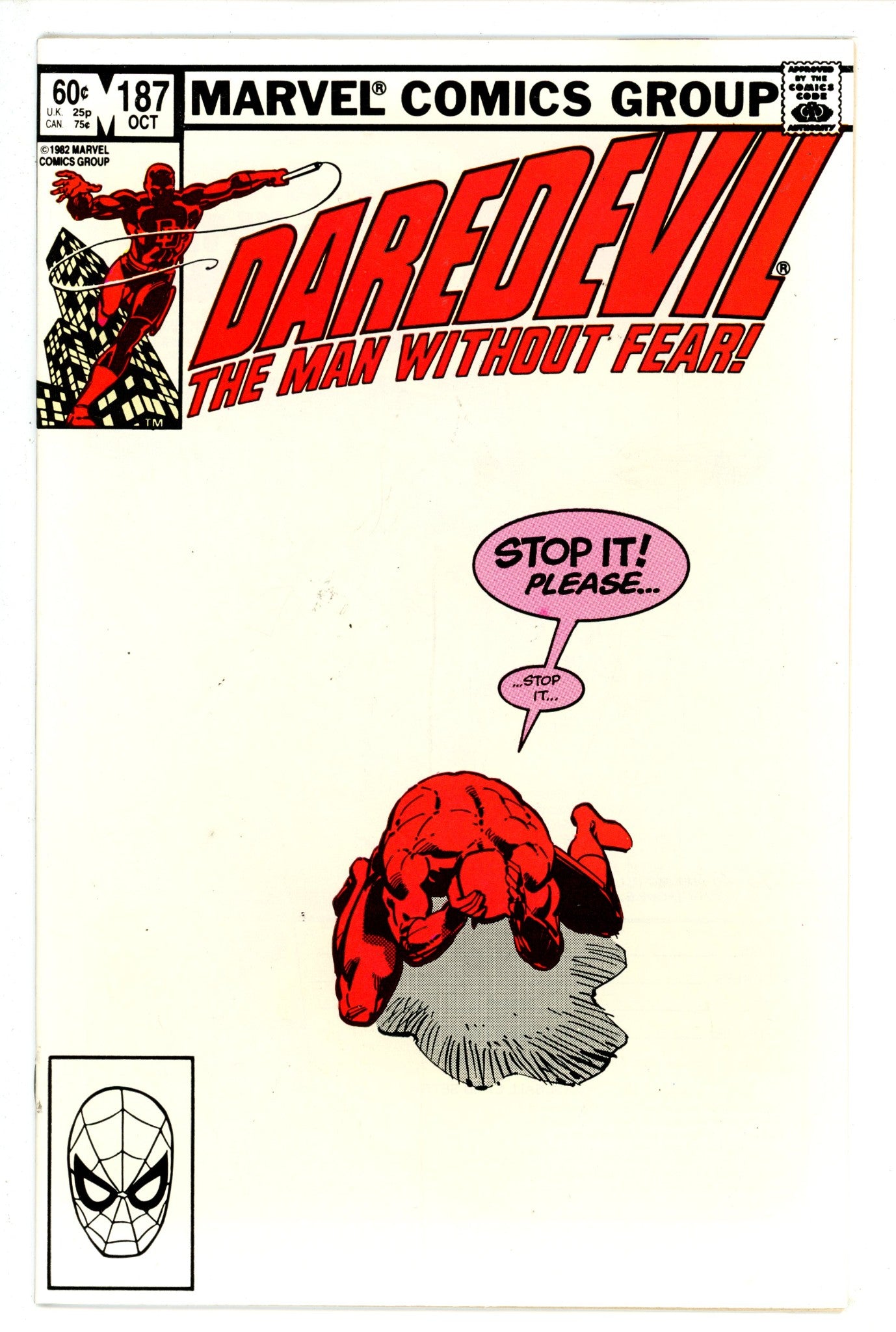 Daredevil Vol 1 187 VF+ (1982)