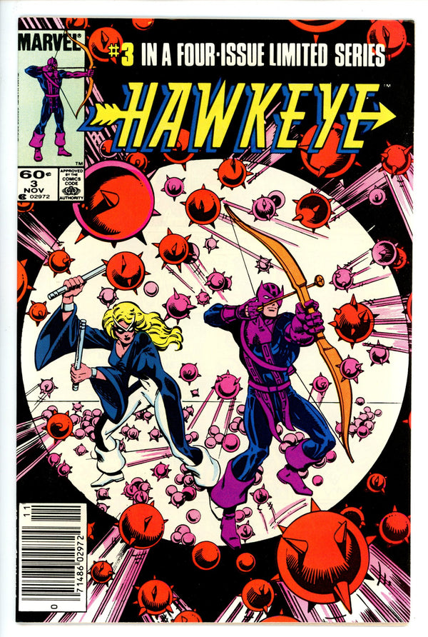 Hawkeye Vol 1 3 Newsstand VF/NM