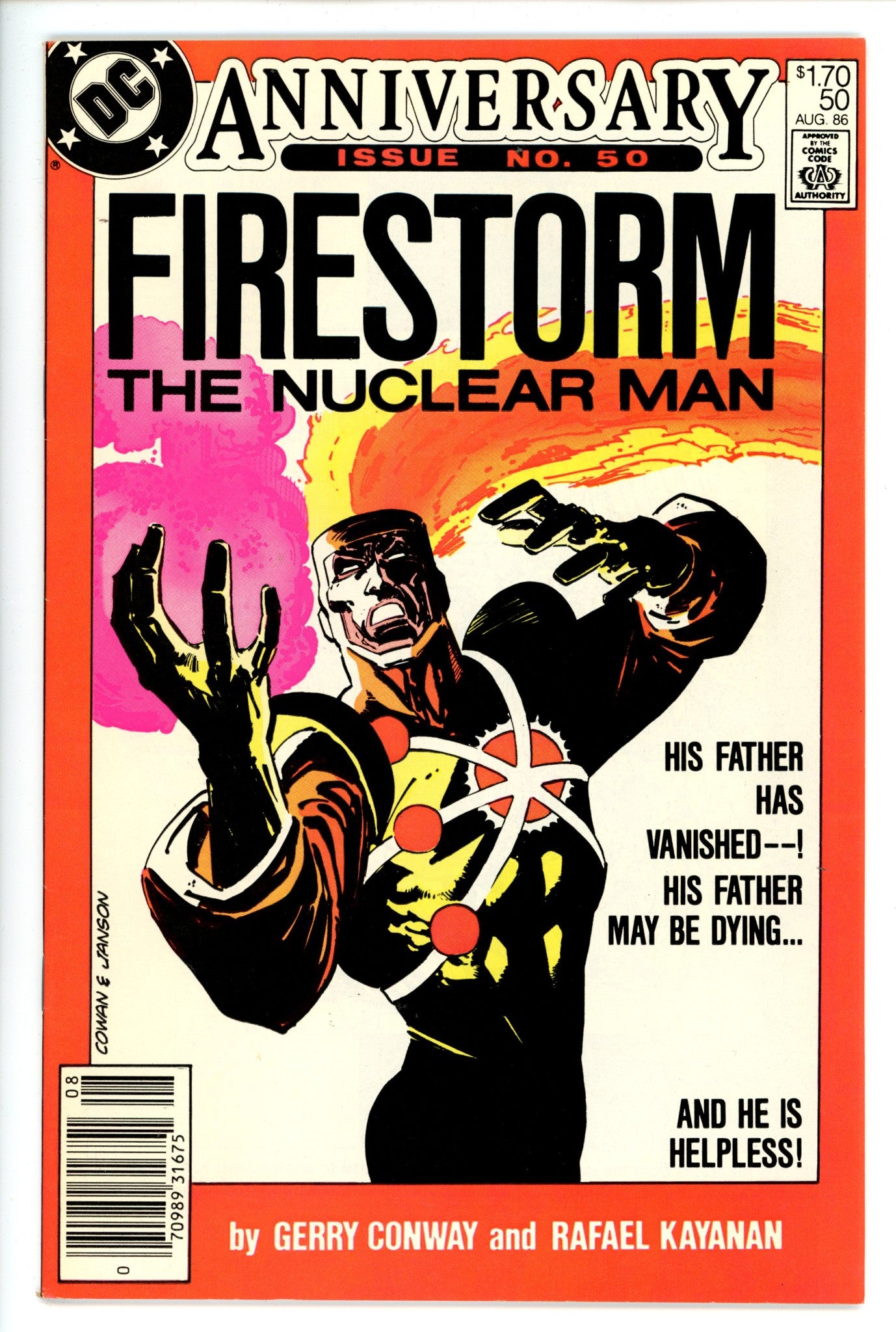 The Fury of Firestorm 50 Canadian VF+