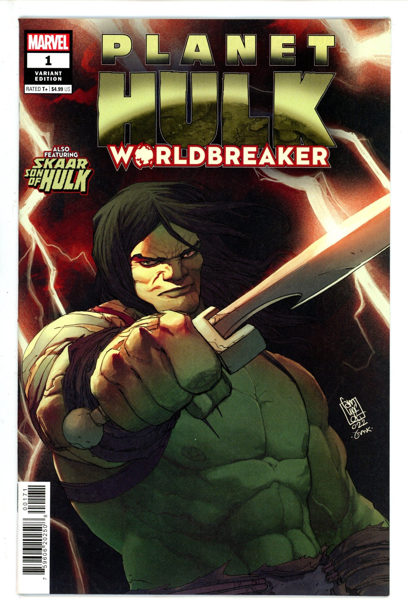 Planet Hulk Worldbreaker 1 Camuncoli Variant