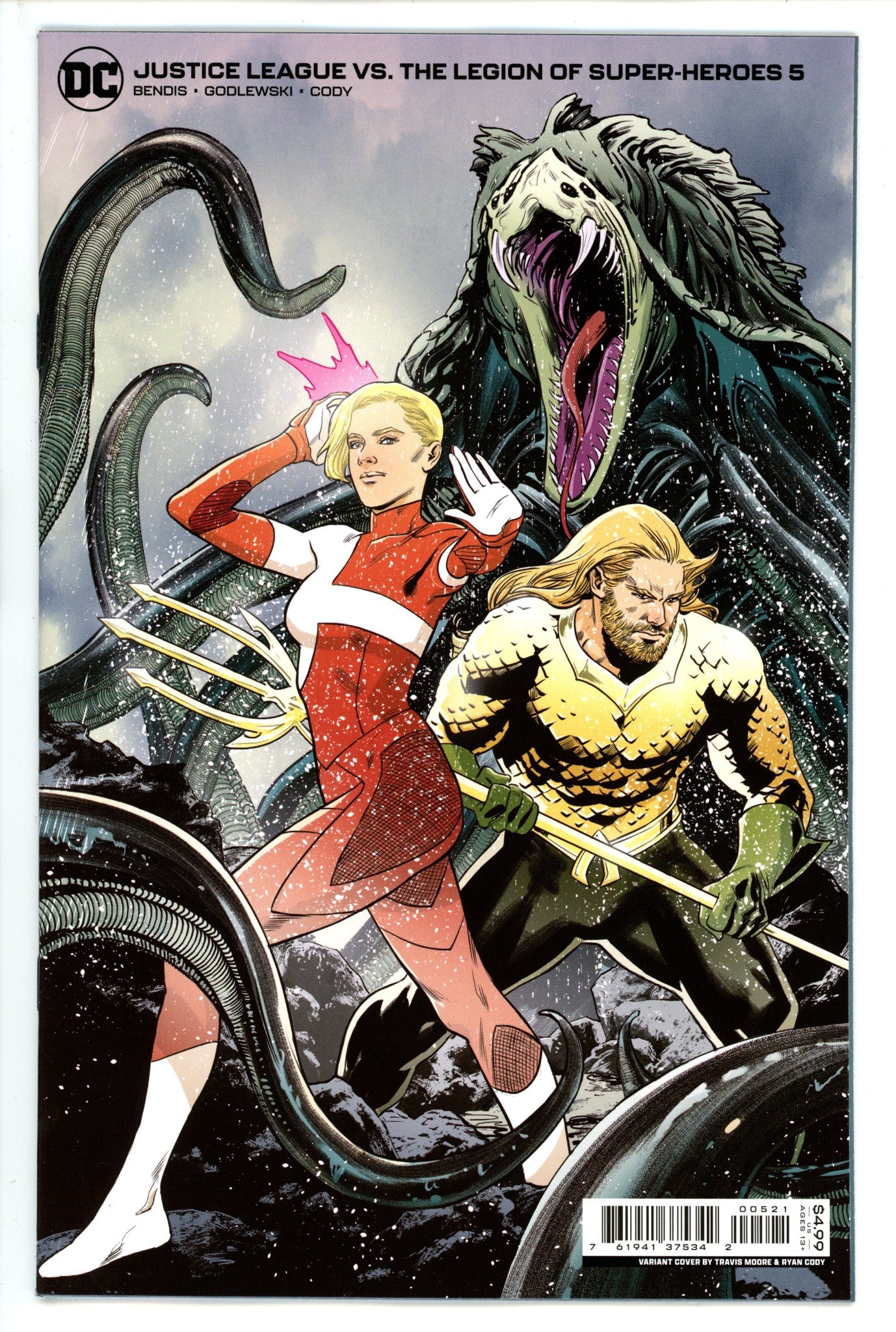 Justice League vs the Legion of Super-Heroes 5 Moore Variant (2022)