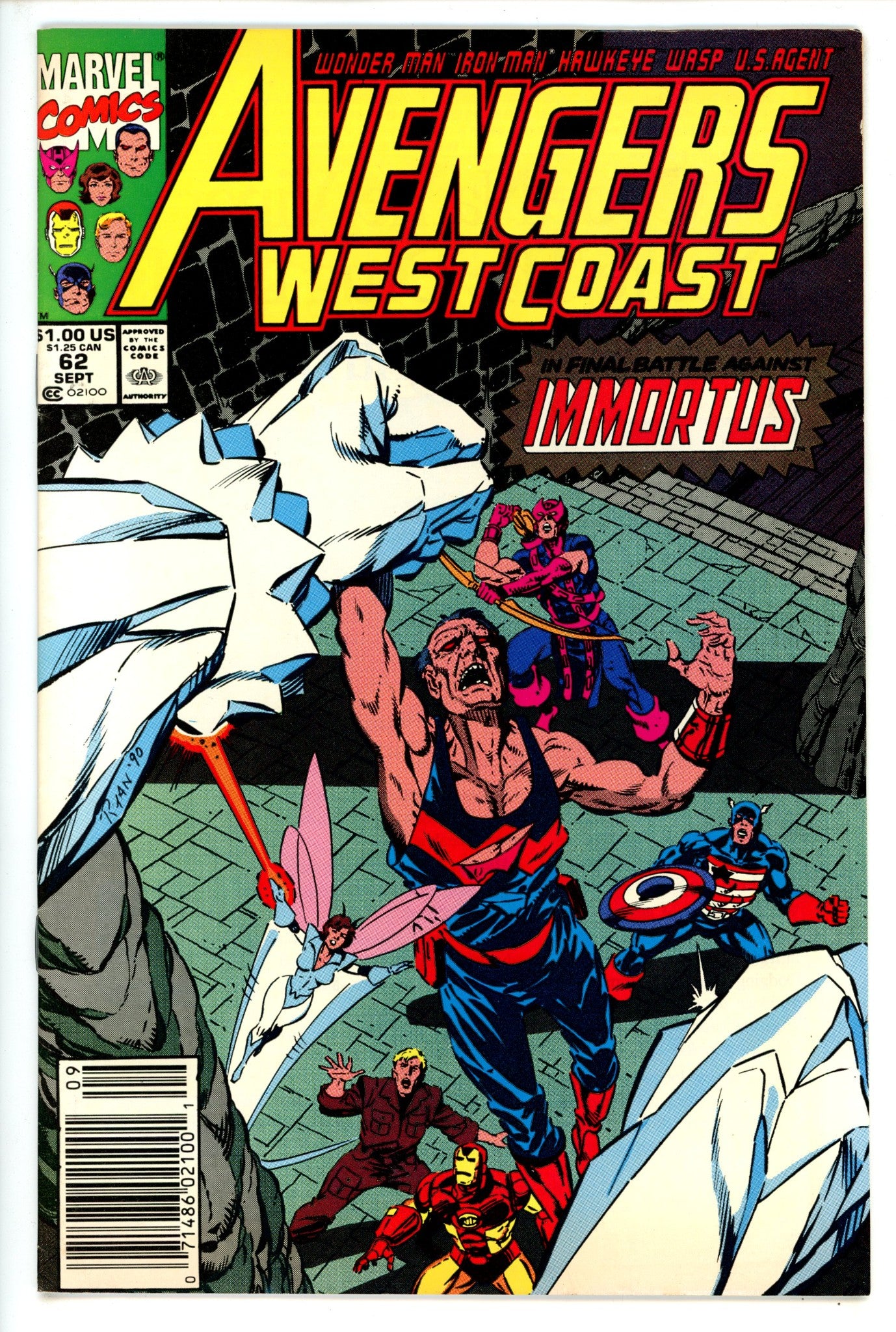 Avengers West Coast Vol 2 62 Newsstand