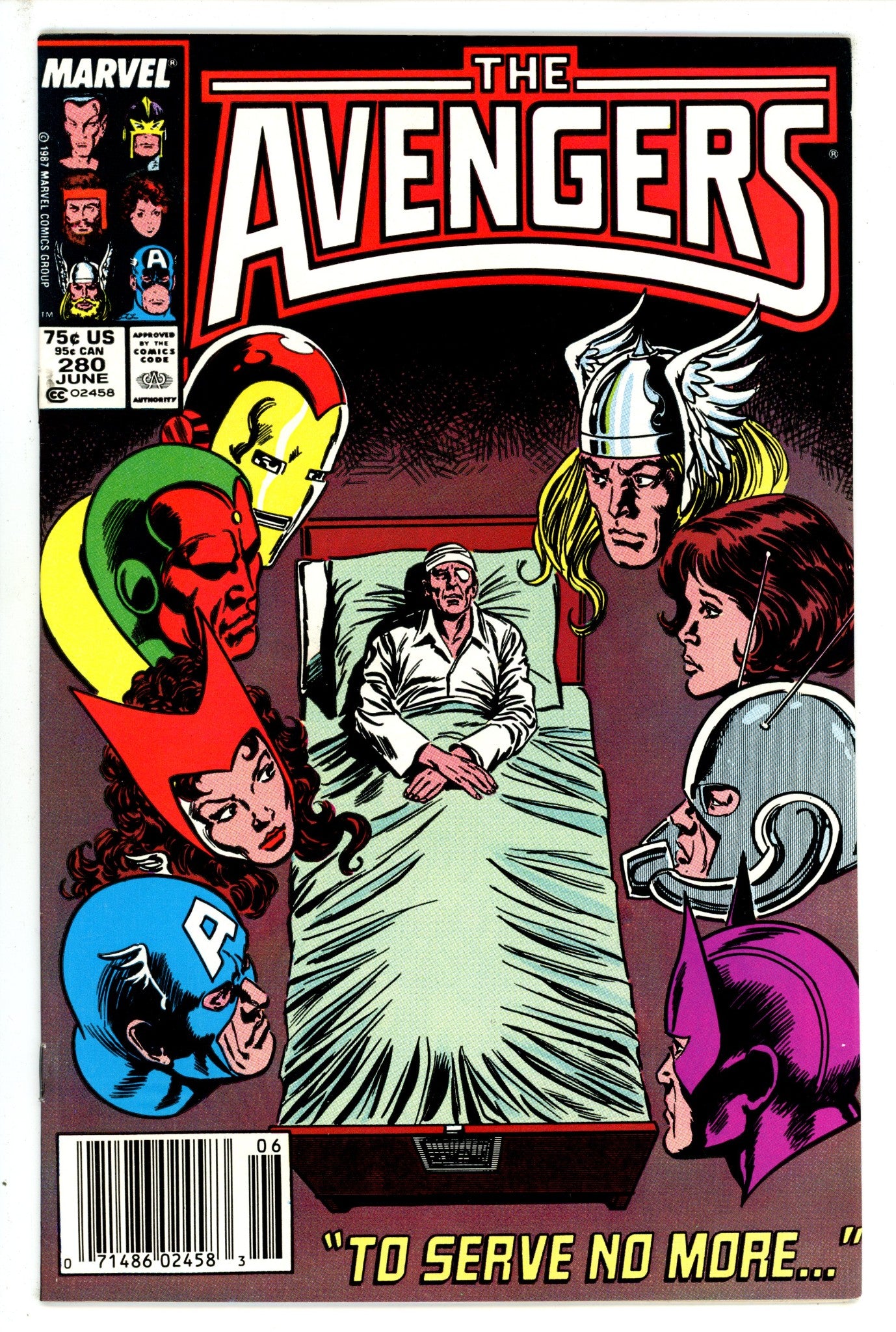 The Avengers Vol 1 280 Newsstand (1987)