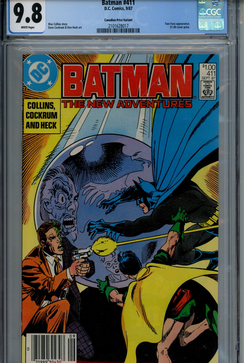 Batman Vol 1 411 Canadian Price Variant CGC 9.8 (1987)