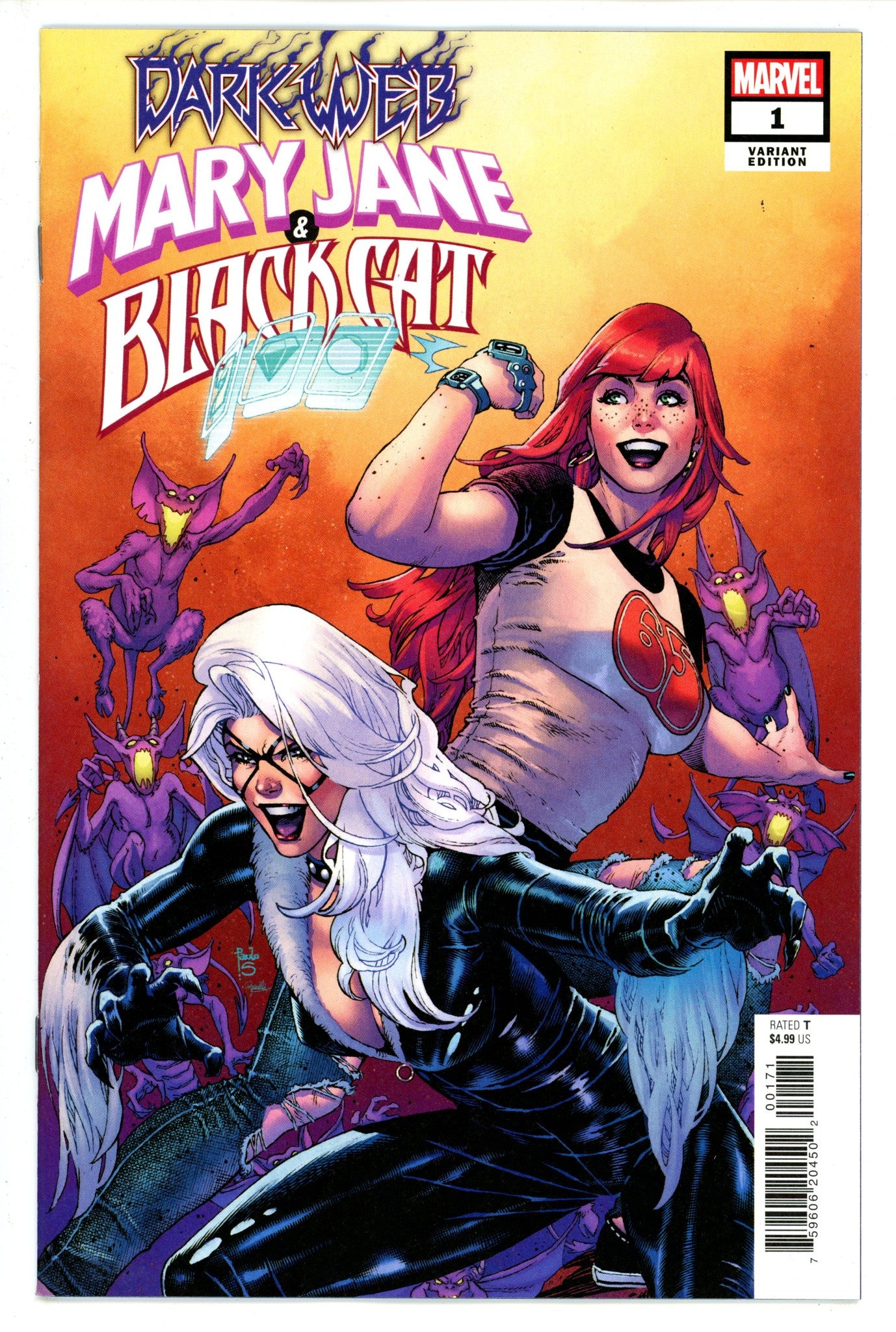 Mary Jane & Black Cat 1 Siqueira Incentive Variant VF/NM (2022)
