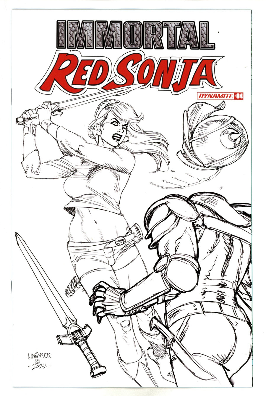Immortal Red Sonja 4 Linsner Variant (2022)
